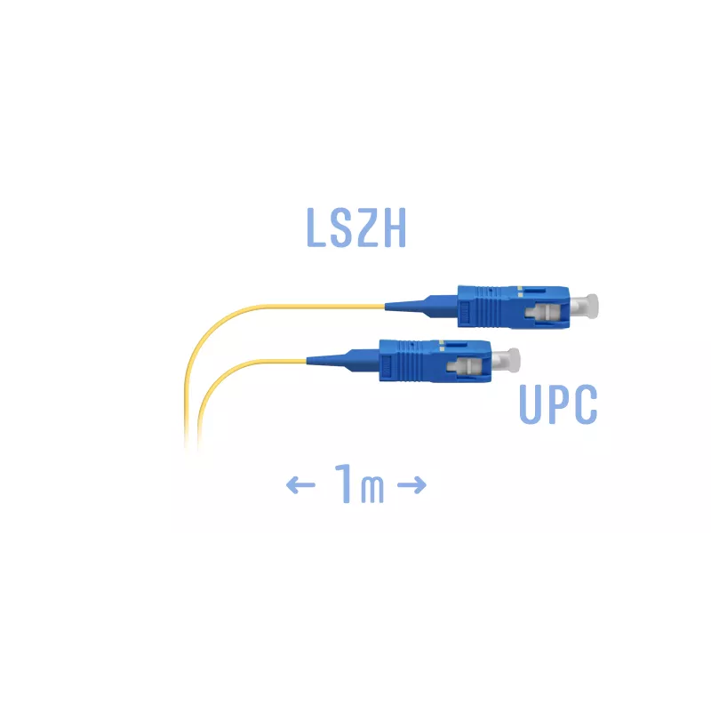 Шнур монтажный оптический SC/UPC SM 1м.